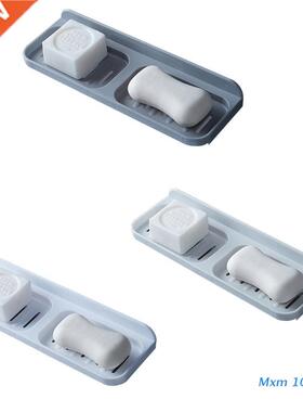 Double Grid Soap Dishes Drawer Sponge Rack for Kitchen Bathr