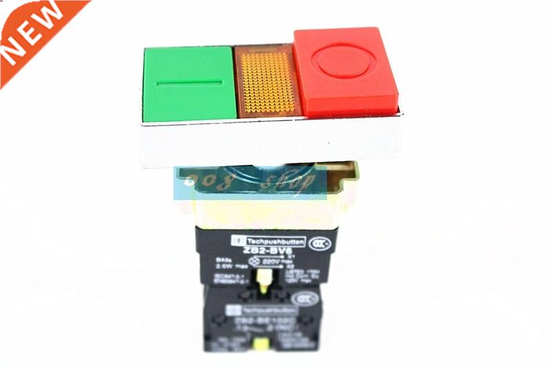 ZB2-BV6 On Off Start Stop Push Button w AC 220V Light Indica