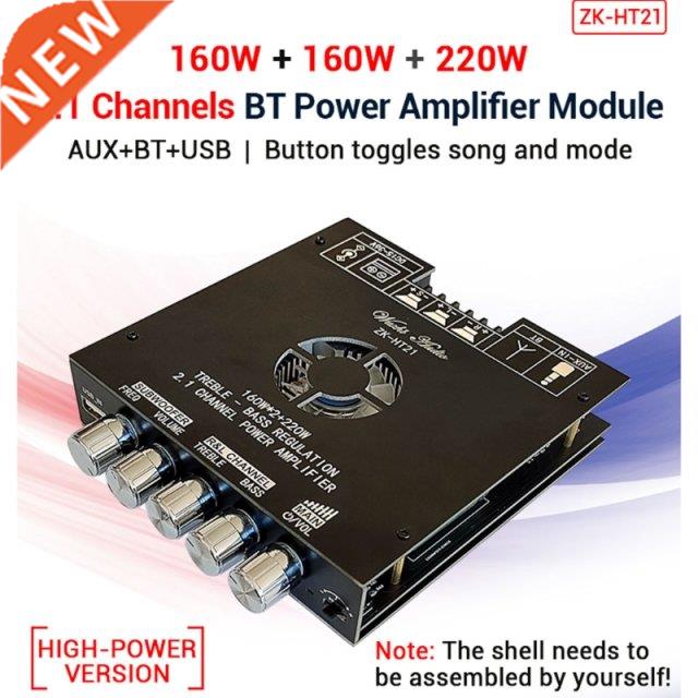 Subwoofer Audio Amplifier Board Bluetooth-compatible 160W+16