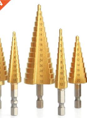 Step Drill it Set Titanium Coated 3-12/13 4-12/20/22/32mm C