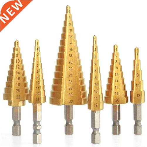 Step Drill it Set Titanium Coated 3-12/13 4-12/20/22/32mm C
