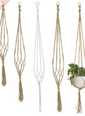 90/105/122cm Macrame Plant Hanger Baskets Flower Pots Holder