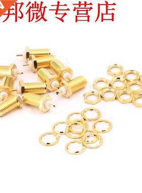 10Pcs/Set SMA-KY RF Connectors SMA Female Nut Bulkhead Handl