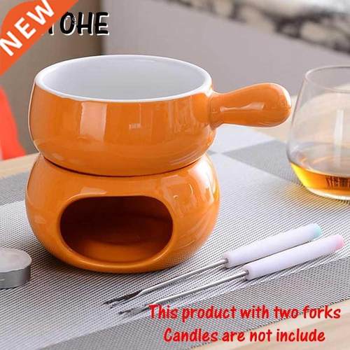 ETOHE colorful Ceric fondue set cheese warmer chocolate p