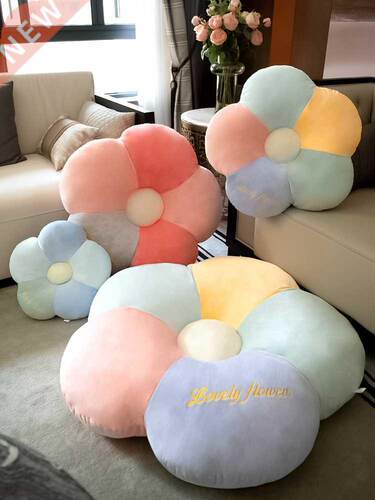 girl heart flower pillow cushion floor floating window