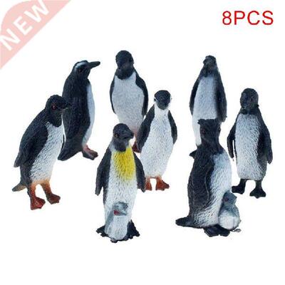 8PCS/SET Simulation Penguin Multiple Modeling Animal Figure
