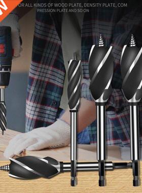 Four-slot Hexagonal Long Shank Auger Drll Woodworkng Suppo