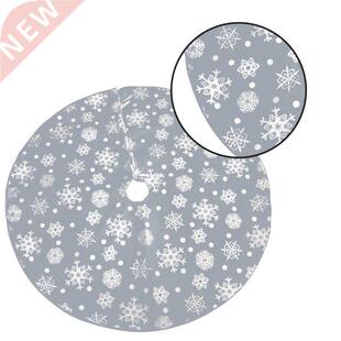 Christmas Tree Skirt 122CM Home Office Shop Snowflake Patter