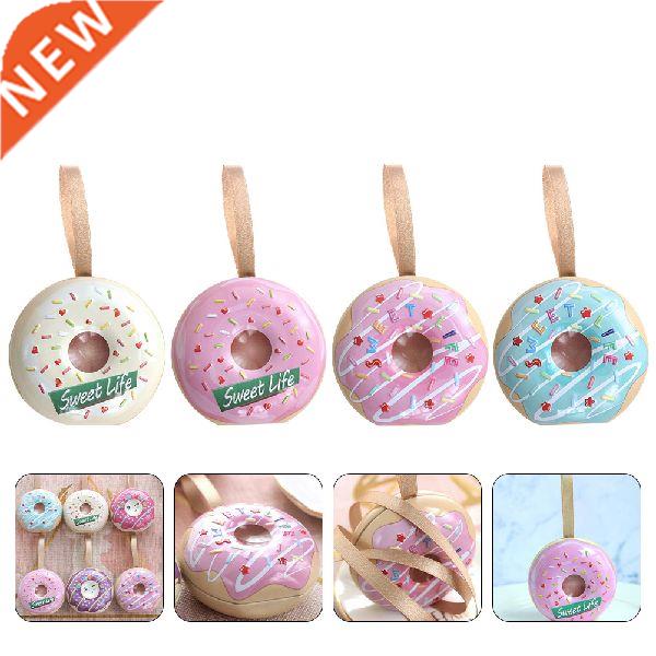 4pcs Tinplate Donut Candy Box Tinplate Exquisite Gift