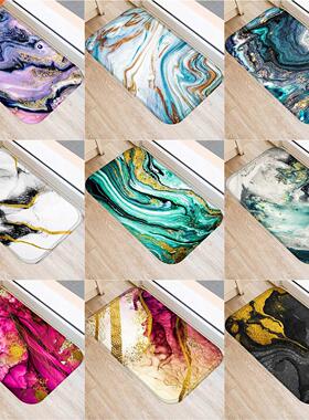 1 Pcs Marble Doormat Kitchen Carpet Anti-Slip Nordic Style C
