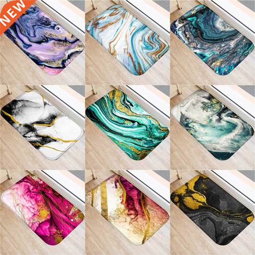 1 Pcs Marble Doormat Kitchen Carpet Anti-Slip Nordic Style C