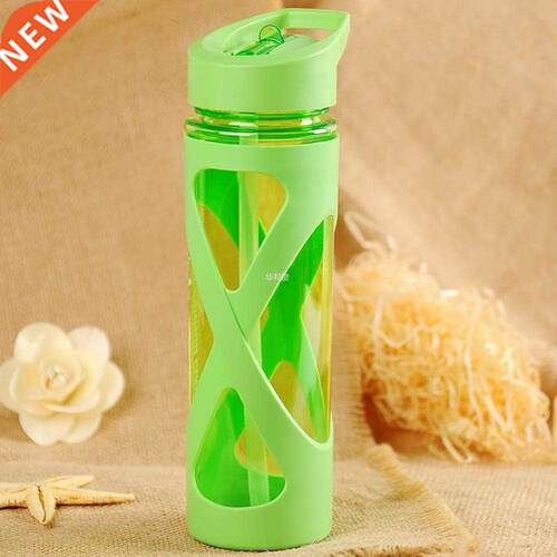 Outdoor Silicone Circle 580 Ml Drinkware Leak Proof Space Cu