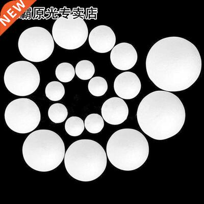 20pcs 20-80mm White Craft Balls Polystyrene Styrofoam Foam D