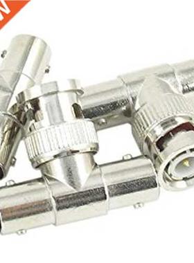 T Shape 3 Way BNC Male to 2 Female RF Coaxial Adapter (Pack