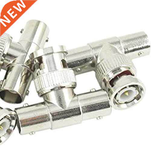 T Shape 3 Way BNC Male to 2 Female RF Coaxial Adapter (Pack