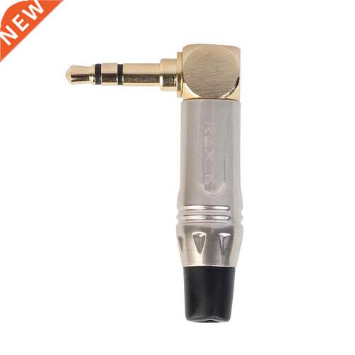 3.5mm Stereo 90 Degree Right Angle Male Plug Gold-plated Ste