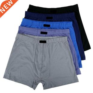 4pcs/Set Mens Innerwear Large Sizes Boxers Man 100% Cotton B