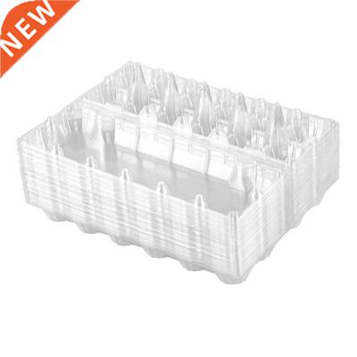 24Pcs Plastic Egg Cartons Bulk Clear Chicken Egg Tray
