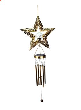 Outside Hanging Garden Outdoor Warm LED Light Wind Chime