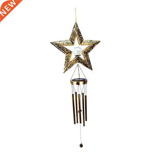 Outside Hanging Garden Outdoor Warm LED Light Wind Chime