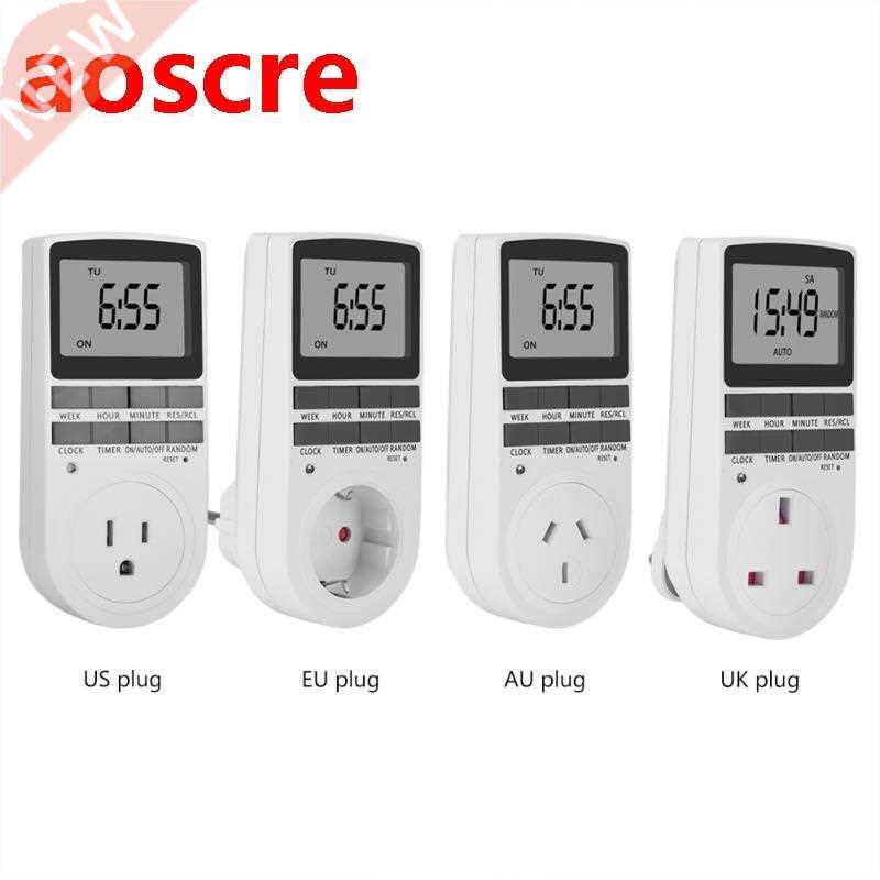 12/24-hour Timer Switch Socket Summer Time/Random Function M