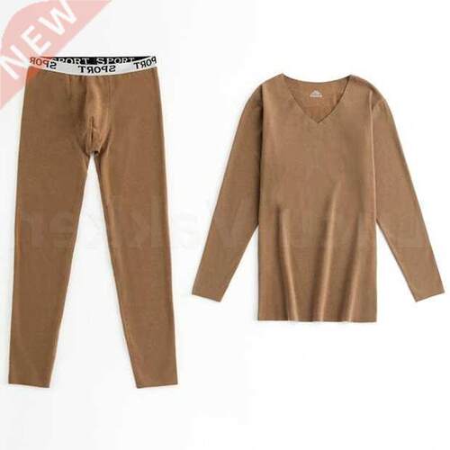 Men Thermal Underwear Sets Warm Long Johns Autumn Winter The