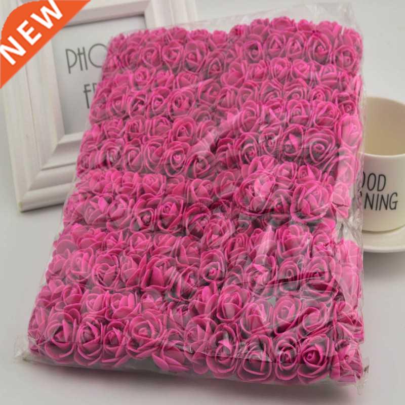 144pcs 2cm MINI foam roses for home Wedding fake Flower Deco