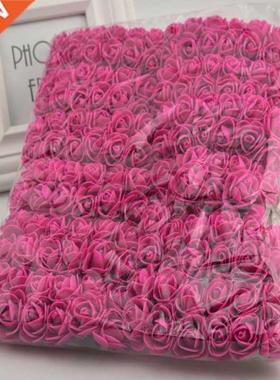 144pcs 2cm MINI foam roses for home Wedding fake Flower Deco