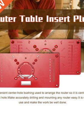 Aluminium Router Table Insert Plate Wood WorkBench Wood Rout