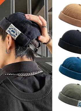 Fashion Men Docker Cap Skullcap Retro Sailor Cap Beanie Hats