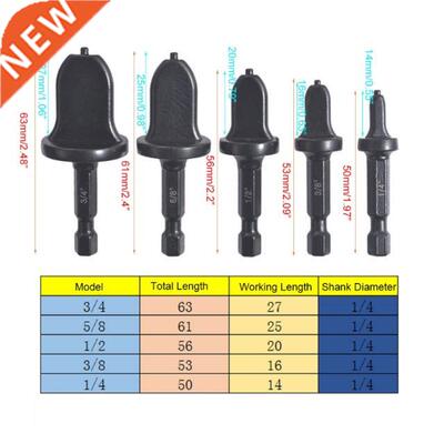 1/5pcs Air Conditioner Tube Expander Swaging Tool Drill Bit