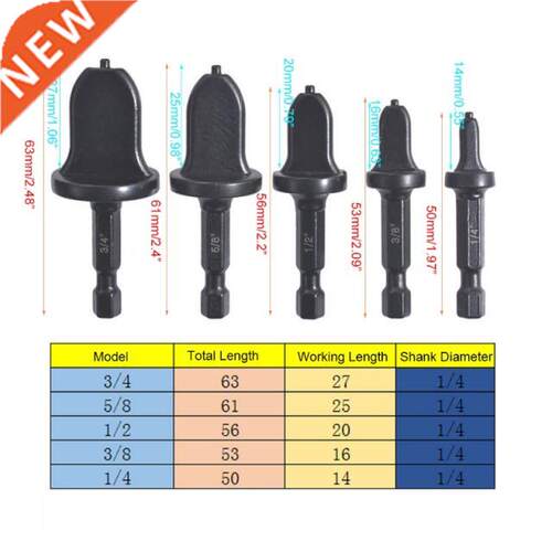 1/5pcs Air Conditioner Tube Expander Swaging Tool Drill Bit