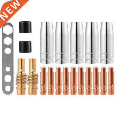 20Pcs Nozzles Contact Tips Holders Mig Welder Consumable Acc