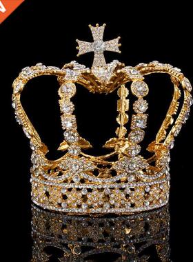 Crystal Queen King Crown Wedding Bridal Tiaras and Crowns Br