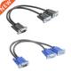 Adapter Dual Cable Computer VGA Monitor Splitter