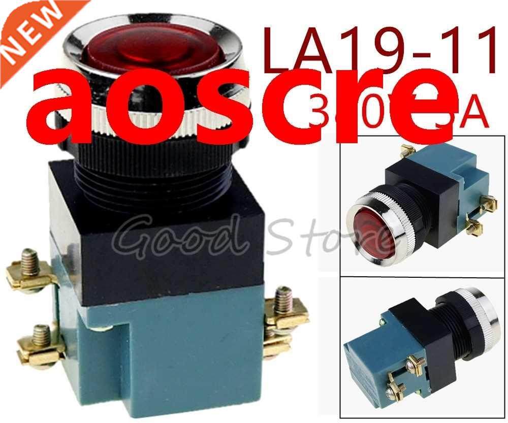1PCS LA19-11 Red P50 Momentary 25mm 5A 80V Circular small s