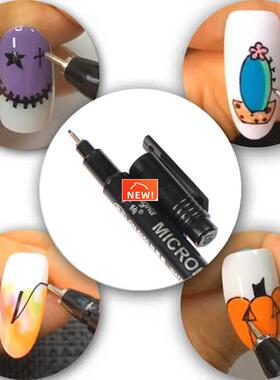 1pcs Nail Art Graffiti Pen Black Color UV Gel Polish Design