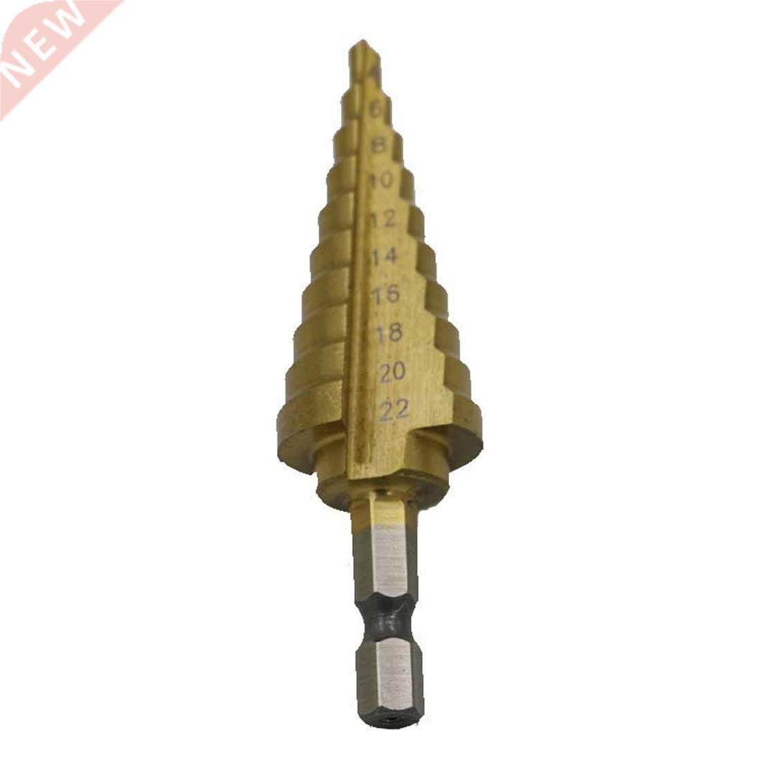 Hex Titanium Step Cone Bit 4-22MM 10 Order Hole Cutter For S