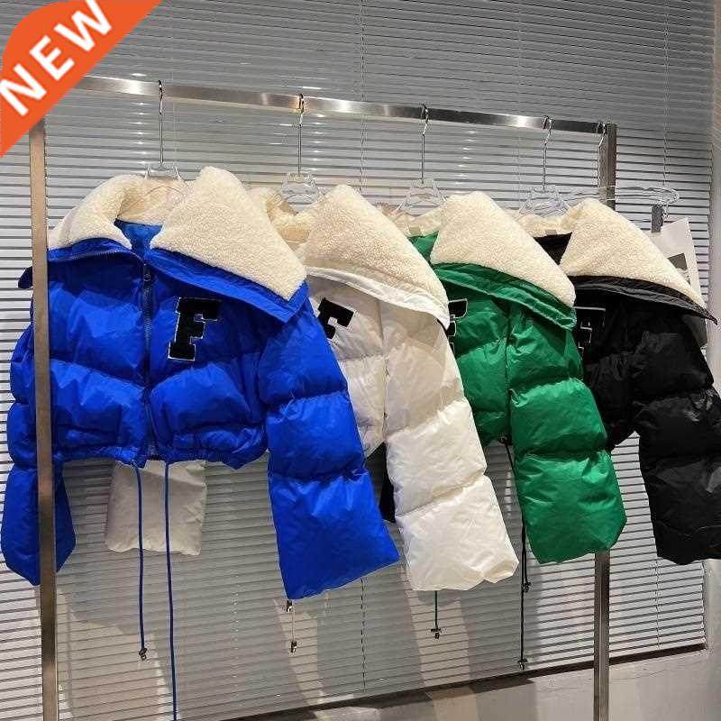 prepomp 2022 winter long sleeve lambswool sailor collar shor