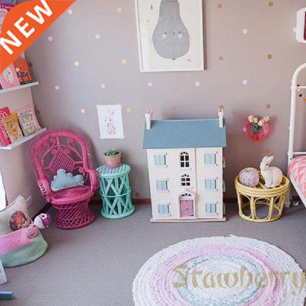 European Home Decoration Decor Golden Polka Dots Nordic