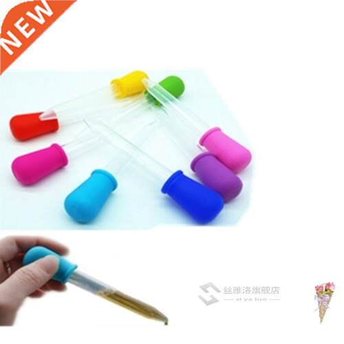 5ml Clear Silicone Plastic Baby Medicine Dropper Spoon Pipet