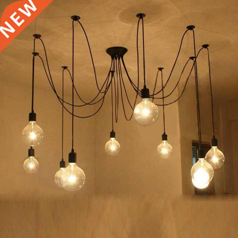 Vintage Nordic Spider Pendant Lamp Multiple Adjustable