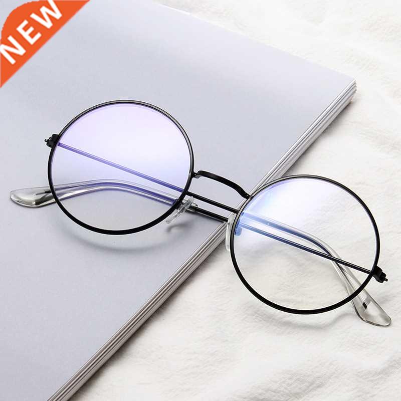 2021 New Round Frame Reading Glasses For Men Anti Blue Light