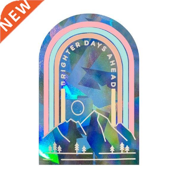 3D Rainbow Window Sticker Star Butterfly Glass Decals for