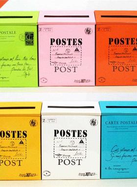 Retro Metal Wall Mounted Mailbox Bucket Newspaper Letter Box