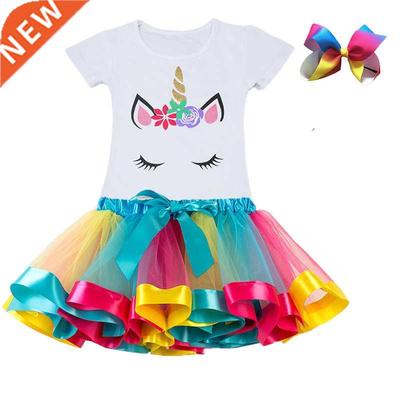 Unicorn Clothing Sets Baby Girls Clothes 2021 Summer Princes