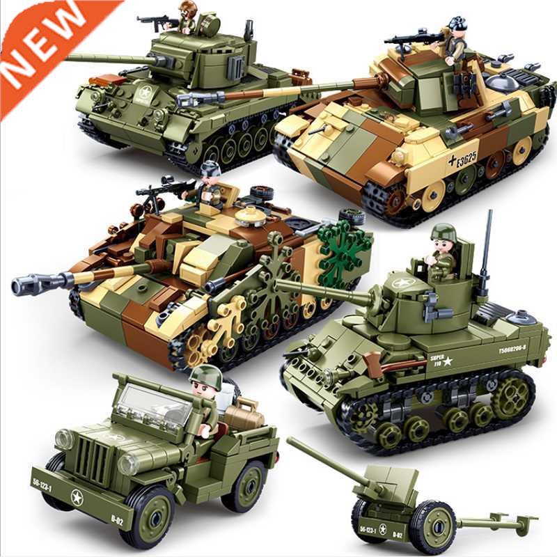 Sluban WW2 Normandy Landings Army Weapons Model Sets Buildin