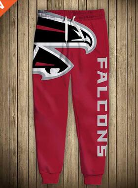 Red Falcons Graffiti Casual Outdoor Track Pants Atlanta Hip