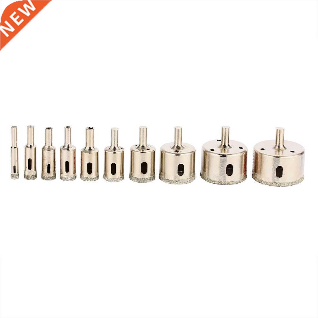 10 pcs Core Coated Drill Bit 8mm-50mm Hole Saw For Tile Marb
