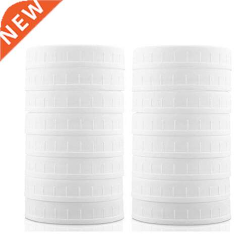 16 Pack Wide Mouth Mason Jar Lids,Plastic Storage Caps for C